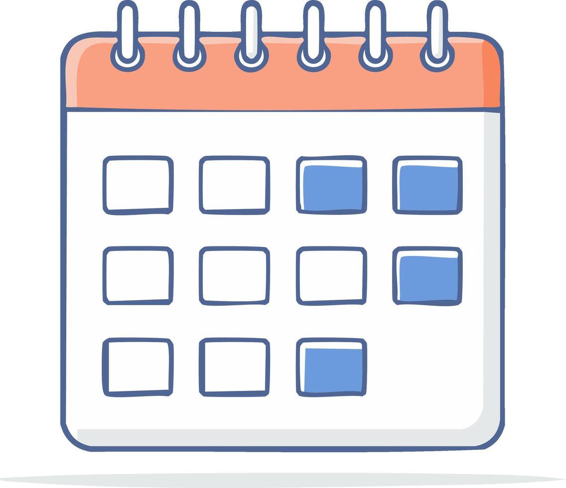 Calendario con días señalados para planificar la sesión tras el servicio de color