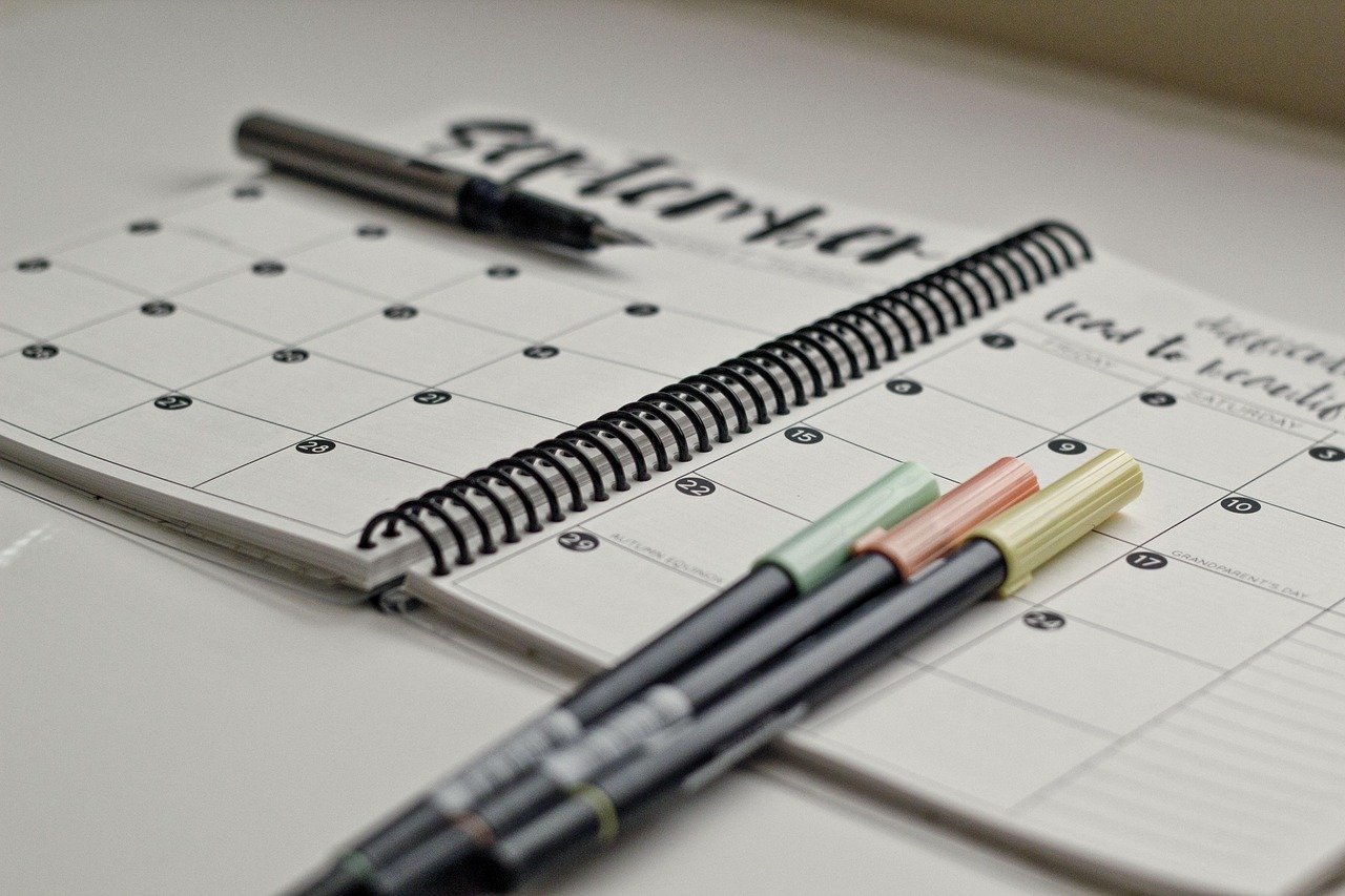 Calendario de preparación por fases con las cuatro semanas previas a las fiestas marcadas